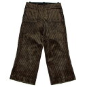 ワイズY's ストライプコーデュロイパンツ 茶黒3【中古】