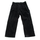コムデギャルソンオムプリュスCOMME des GARCONS HOMME PLUS サイドベルトコーデュロイパンツ 黒S【中古】