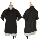 【SALE】ジュンヤワタナベ コムデギャルソンJUNYA WATANABE COMME des GARCONS 重ねガーゼデザイン半袖シャツ 黒M【中古】 【レディース】