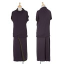 ヨーガンレールJURGEN LEHL バイカラーバルーンセットアップスーツ 紫カーキM【中古】
