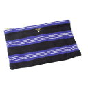【ポイント20倍】 プラダPRADA ニットクラッチバック 青黒白【中古】 【レディース】
