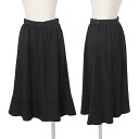 トリココムデギャルソンtricot COMME des GARCONS ウール裾二重切替スカート 黒S【中古】 【レディース】