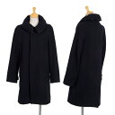 ズッカzucca 起毛ウールコート 紺S【中古】 【レディース】