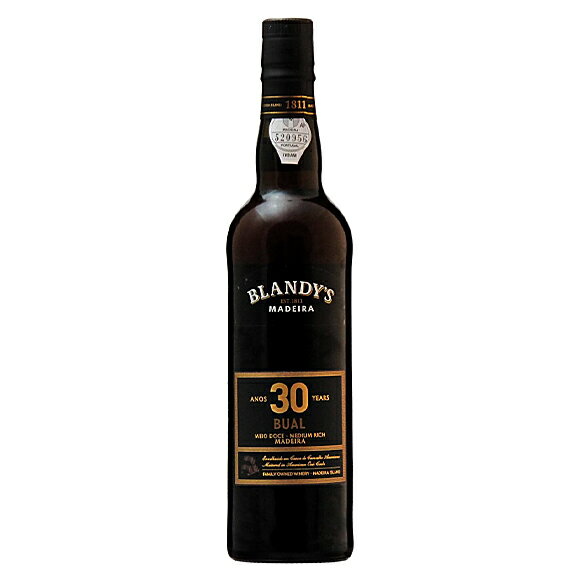ワイン／マディラワインブランディーズ　マデイラ　ブアル　30年　中甘口　19%／500ml