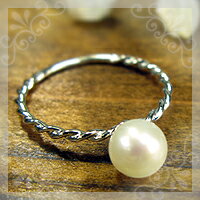 真珠・リング・パール・シンプル・指輪