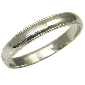 結婚指輪・シンプル・k10・彫金・甲丸リング・マリッジリング