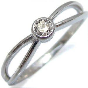 K18・婚約指輪・ダイヤモンド・一粒・シンプル・エンゲージリング