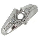 【10%OFF】10日迄リフォーム セミオーダー用 プラチナ 指輪 空枠 レディース リング Pt900 プレゼント クリスマス