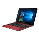 ASUS(エイスース) VivoBook X540LA レッド ( X540LA-RED ) Windows 10 15.6インチ Core i3 メモリ 4GB HDD 500GB DVDマルチ 無線LAN WEBカメラ Kingsoft Office
