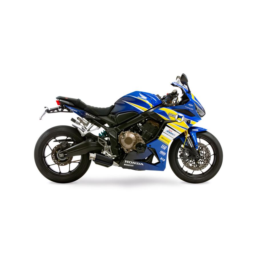 MORIWAKI (モリワキ) フルエキゾーストマフラー クロスショート CROSS SHORT ZERO BLACK BP-X CB650R CBR650R 01810-L81R7-B0