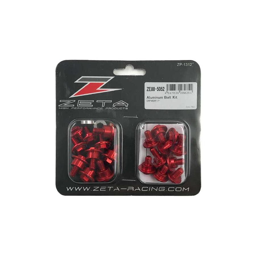 ジータ (ZETA) アルミボルトセット 外装用 レッド CRF250R 18-/CRF450R F7969