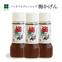 梅 ノンオイルドレッシング 梅かげん 190ml×3本