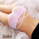 送料無料レディースショーツ シースルー 透け感 ヒップハンガー 単品 バッククロス リボン セクシー パンツ パンティー インナー 可愛い かわいい おしゃれ 女性用下着 女性用 婦人用 レディースパンツ