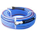 エアーコンプレッサー 用 ソフト エアーホース カプラ 付 内径 6.5mm 外径 10.7mm × 10m AG-6510SPH パオック H