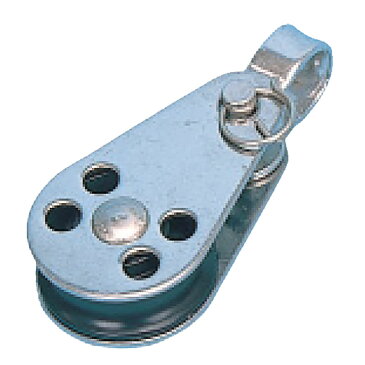 サンマブロック・ステンレス滑車 プーリーブロック 吊り下げ型 PS25 車径 25 mm 最大荷重 20 kg 全長A 60 mm 溝巾 7 mm スリーエッチ HHH H