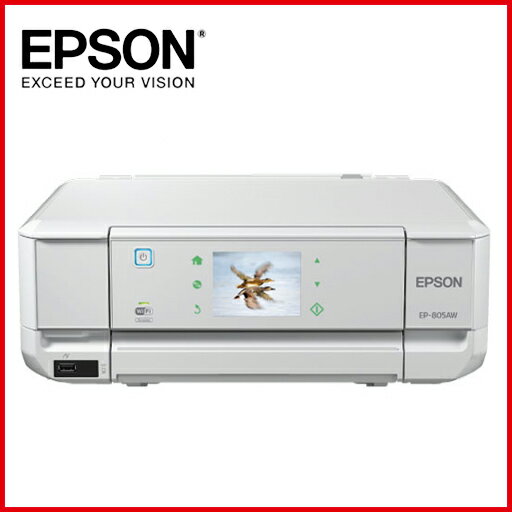 EPSON Colorio EP-805AW A4インクジェットプリンター/ 多機能/ 有線・無線LAN/ 3.5型液晶/ Wi-Fi Direct/ ホワイト