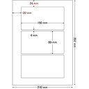 【送料無料】東洋印刷 LDW3GBF シートカットラベル A4版 3面付(1ケース500シート)【在庫目安:お取り寄せ】| ラベル シール シート シール印刷 プリンタ 自作