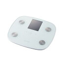 ELECOM HCS-FS05WH エクリア体組成計/ 大画面/ 測定項目一覧表示/ 8項目測定可能/ ホワイト