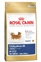 世界最小の犬で甘えん坊で臆病な性格ですが、独立心旺盛な面もあります。食事に好き嫌いの傾向があるので、とびきりおいしい食事をあげましょう。10P20Feb09【ポイント10倍 2月26日まで】 ロイヤルカナン チワワ 成犬・高年齢犬 生後8ヶ月齢以上 500g