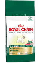 偏食や胃腸が気になる小型犬のために、おいしさを極めた成犬用フードです。ALL10Feb09【ポイント10倍 2月13日まで】 ロイヤルカナン ミニ センシブル 気むずかしい小型犬成犬用:生後10ヵ月齢以上 2.5kg