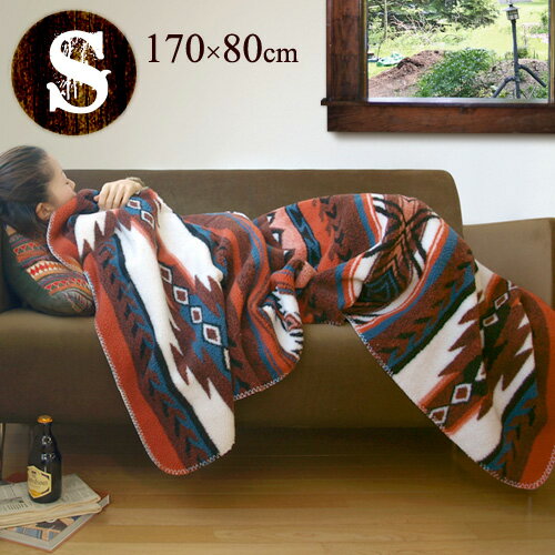  ネイティブパターン フリースブランケット 《Sサイズ》 Native Pattern Fleece Blanket  (S)