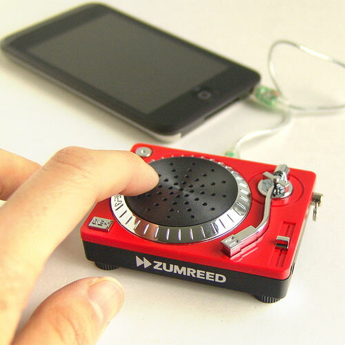 ZUMREED DJ speaker パワーアンプ内蔵ポータブルスピーカー [携帯電話ストラップ付き] (S)