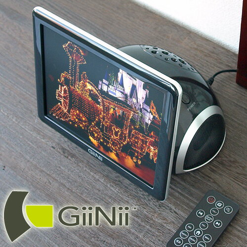 【送料無料】 ウーファー付き！動画・音楽・写真再生 GiiNii デジタルビデオ＆フォトフレーム Boom Boom 8インチ [GS-8DNM DPF ブンブン08]   (S)