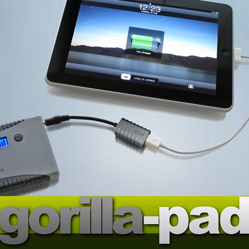 パワートラベラー GORILLA PAD ゴリラパッド [ iPad用USBアダプタ ] (S)パワートラベラーシリーズでiPadを充電する際に！ パワーゴリラ ミニゴリラ ソーラーゴリラ Dock 充電Apple USB 互換 iPad2iPad アップル アイパッド