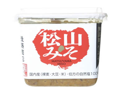 『国内産裸麦・大豆・米使用　無添加松山みそ合わせ　中甘口みそ　500g』　【お買い物マラソン1215】