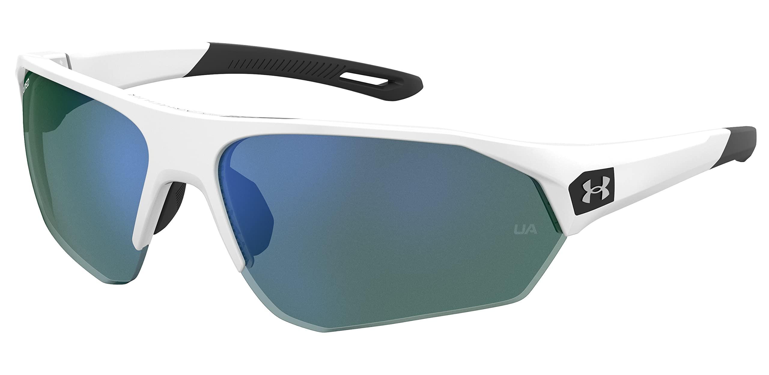 [Under Armour] サングラス Men's Playmaker Wrap Sunglasses ホワイト/ブラック 72mm, 10mm