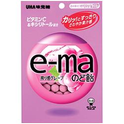 味覚糖e-maのど飴袋50g　搾り感グレープ6袋入　【イーマ】【RCPmara1207】