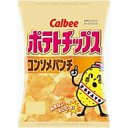 カルビー60gポテトチップス コンソメパンチ12袋入【マラソン201207_食品】【RCPmara1207】当店全品ポイントUP!!4ケースまで送料同じ