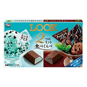 不二家12粒ルック（2つのミント食べくらべ）10箱入(ミントアイス チョコミントパフェ)