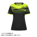 DONIC レディースシャツ クラッシュ ブラック イエロー XS GL128
