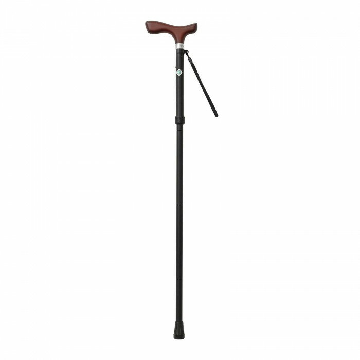 伸縮折りたたみ杖 とってもステッキ カラー 96cmタイプ CH23A121 A ブラック