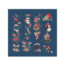 宮井 ふろしき 芹沢けい介 綿90cm幅 文字入四季文 13-8945-87
