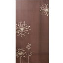 のれん ラインフラワー BR 約幅85cm×丈170cm 2133