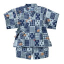 ミキハウス mikihouse プッチー 市松柄甚平スーツ 110-120cm 12-7503-459【ラッキーシール対応】 VSI