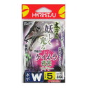 ハリミツ(HARIMITSU) 太刀魚 ケイムラ夜光ワイヤー仕掛 水平W P-46 5号