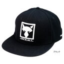 ジャッカル SQUARE LOGO FLAT CAP フリー ブラック