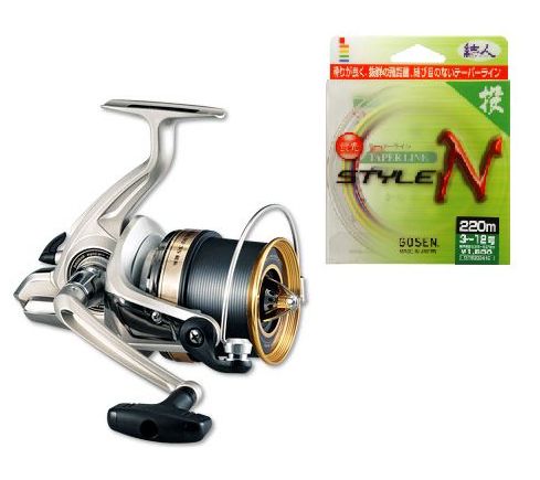 【糸巻きセット】ダイワ(Daiwa) 10　ファインサーフ　35（FINESURF　35）　太糸＆ゴーセン(GOSEN) テーパーライン　スタイルN　170M　3−12号セット