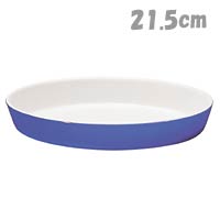 エミールアンリ(Emile Henry)　オーバル　ベーキング皿　21．5cm　0109　ブルー【マラソン201207_日用品】ショックに強く欠けにくいので安心してお使いいただけます♪