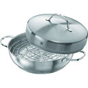  ZwillingJ.A.Henckels　ツヴィリング　ツインスペシャルズ　スチーマー＆スモーカーセット　IH対応　40990-001自宅で手軽においしいスモークがつくれるお鍋です。