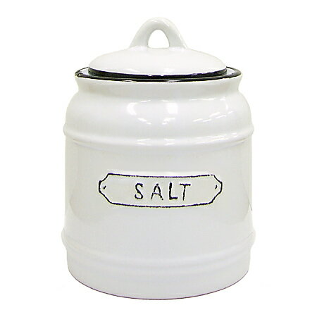 保存容器　調味料入れ　琺瑯風　Salt