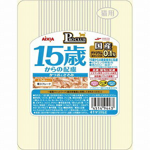 アイシア PROCLUB(プロクラブ) 15歳からの配慮　かつおとささみ　60g（高齢猫用キャットフード）