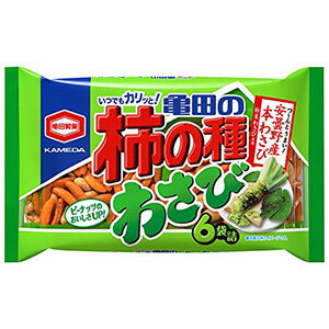 亀田製菓　柿の種わさび（6袋）　182g×12入...:poipoimarket:10010859