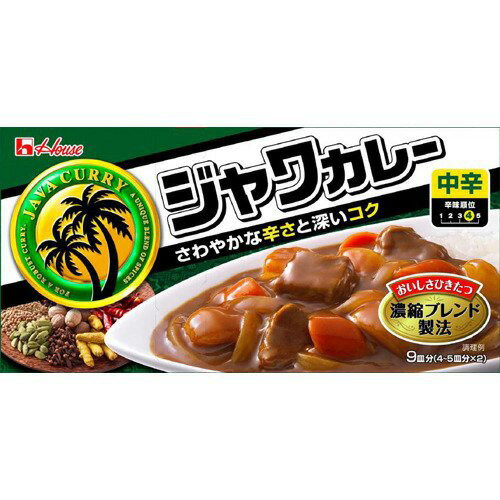 ハウス食品　ジャワカレー（中辛）　185g×10入...:poipoimarket:10009698