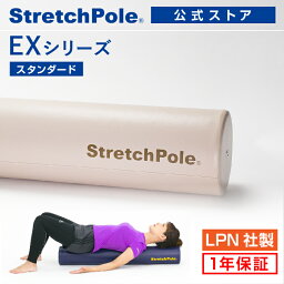 LPN <strong>ストレッチポール</strong>EX(アイボリー)スタートBOOK、エクササイズDVD付き 1年保証