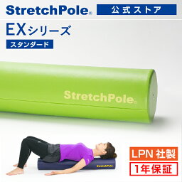 LPN <strong>ストレッチポール</strong>EX(ライトグリーン)スタートBOOK、エクササイズDVD付き 1年保証