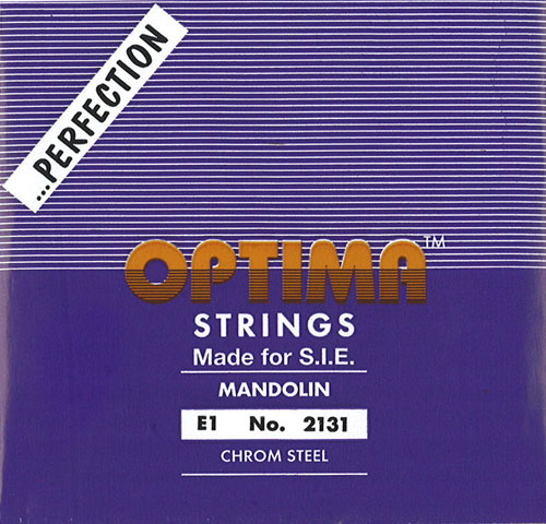 【メール便対応商品】OPTIMA　オプティママンドリン弦　フラットワウンド弦　1E新発売のフラットワウンド弦が紫パッケージで発売です！